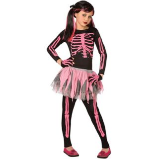 Punk Skeleton Girls Costume   Size Medium (7 10)  Meijer