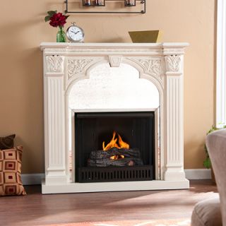 ChimneyFree Electric Fireplace with Media Mantel   Midnight Cherry 