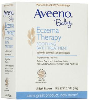 Aveeno Baby Eczema Therapy Soothing Bath Treatment   3.75 oz   5 ct