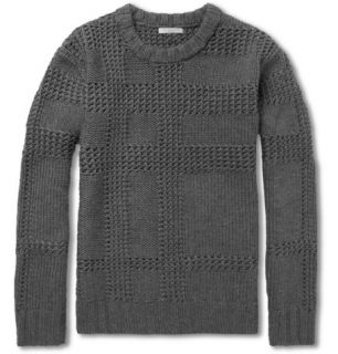 Burberry Brit Chunky Knit Check Merino Wool Sweater  MR PORTER