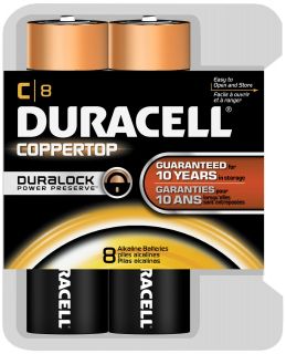 Duracell Coppertop C Alkaline Batteries, 8 ct   