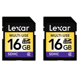 Lexar Secure 133x Digital 16GB SDHC Secure Digital Card, 2 Pk 