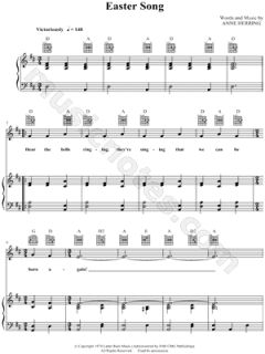 Image of Glad   Easter Song Sheet Music    & Print
