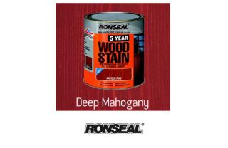 Ronseal 5 Year Woodstain   Deep Mahogany   250ml from Homebase.co.uk 