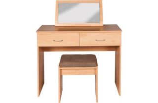 Impressions Dressing Table Stool and Mirror   Beech from Homebase.co 