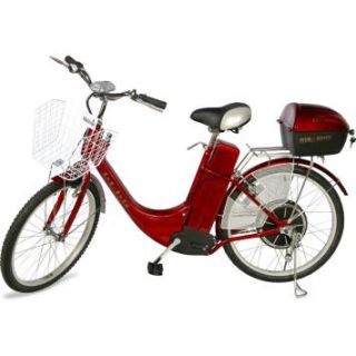Bicicleta Elétrica Kinetron EB 21 350W Aro 24 36V   Vermelho  Kanui