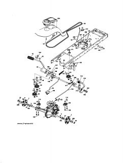 Model # 917276845 Craftsman Tractor   Schematic diagram (8 parts)