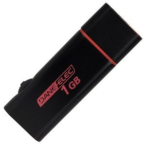 Dane Elec 1GB USB  Digital Music Player (Black/Red)   Use Dane Elec 