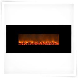 Yosemite Home Decor   DF EFP148   Carbon Flame 58 Wall Mount Electric 