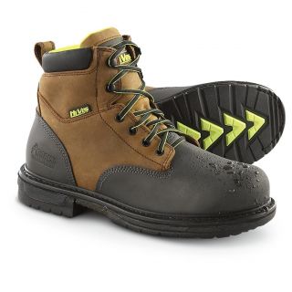 Rocky Ironclad 6 Waterproof Work Boots, Brown / Black   808588, Work 