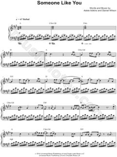 Image of Adele   Someone Like You Sheet Music (Piano Solo)   Download 