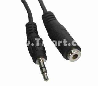 2m 3.5mm Audio Stereo Headphone M/F Extension Cable   Tmart