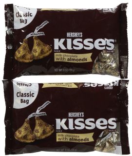 Hersheys Kisses Milk Chocolate W/Almonds 11 oz   