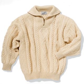 The Genuine Irish Wool Aran Sweater   Hammacher Schlemmer 