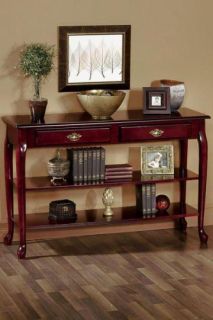 Traditional 47W 2 Shelf Console Table   Console Tables   Tables 