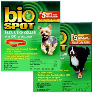 Bio Spot Flea & Tick Collar with IGR For Dogs (Click for Larger Image)