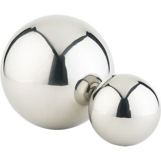 stainless steel balls in table top decor  CB2