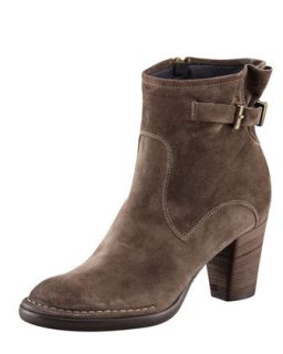 Alberto Fermani Suede Buckle Detailed Ankle Boot