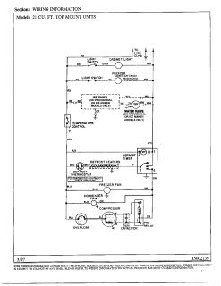 ADMIRAL Maytag compressor Freezer compartment Parts  Model HMG211477 