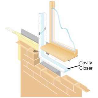 Cavity Closer 2.5m   Steel Cavity Lintels   Building Materials 