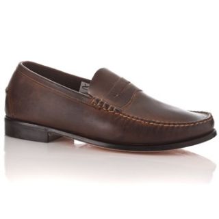 Timberland Brown Leather Slip on Loafers
