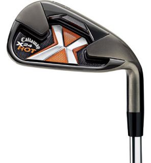 Golfsmith Callaway X 24 Hot 4 PW, AW Iron Set with Graphite Shafts 
