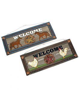Red Shed™ Wooden Welcome Sign, Assortment   103547899  Tractor 