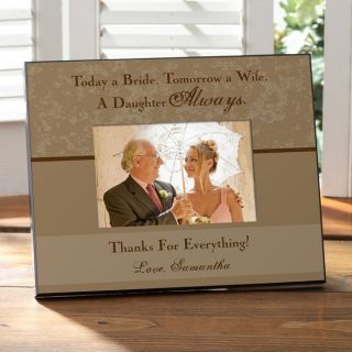11688   Father of the Bride Personalized Frame   Tan