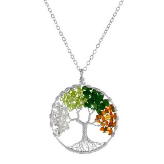 TREE OF LIFE NECKLACE   FOUR SEASONS  Silver, Pendant, Tree, Jewelry 