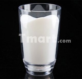 Milk Glass Cup LED Night Light Lamp   Tmart