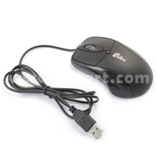 C100 USB Wired Optical Mouse for Desktop Black   Tmart
