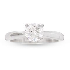 CT. Certified Diamond Solitaire Engagement Ring in 14K White Gold 