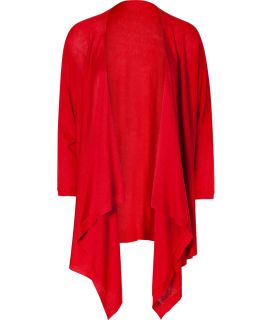 DKNY Scarlet Red Silk Cashmere Cardigan  Damen  Strick  STYLEBOP 
