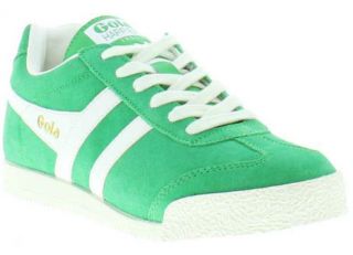 Gola Shoes Genuine Harrier Mens Classic Suede Trainer Green Sizes UK 7 