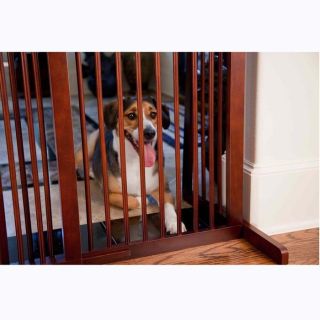 Adjustable Slide Dog Gate at Brookstone—Buy Now!