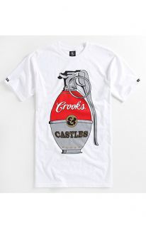 Crooks and Castles Grenade White Tee at PacSun