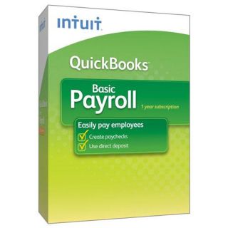 MacMall  Intuit QuickBooks Basic Payroll 2013   complete package 