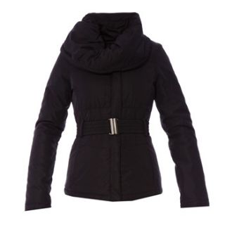 Guess by Marciano Black Puffa High Collar Jacket