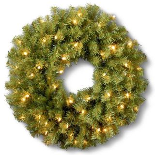 Pre Lit Outdoor Christmas Decorations   Fir Wreath—Buy Now