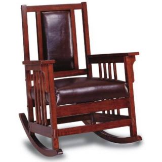 Mission Style Wood Rocking Chair at Brookstone—Buy Now