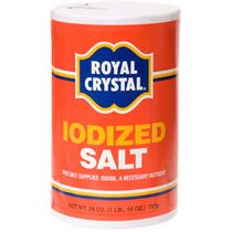 Home Kitchen & Tableware Spice Rack Royal Crystal Iodized Salt, 26 oz 