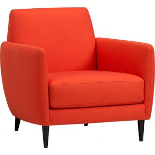 parlour atomic orange chair in chairs  CB2