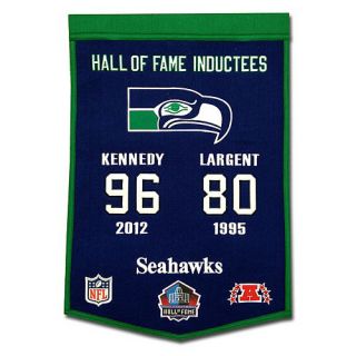 Pro Football Hall of Fame Seattle Seahawks Enshrinee Banner    