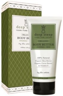 Deep Steep Rosemary   Mint Organic Body Butter 177ml   Free Delivery 