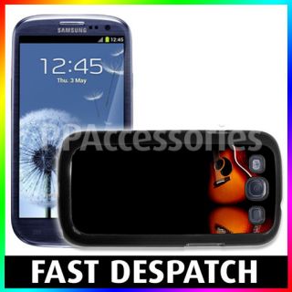 Guitar Felecting in Black Glass Mirror Case For Samsung Galaxy S3 