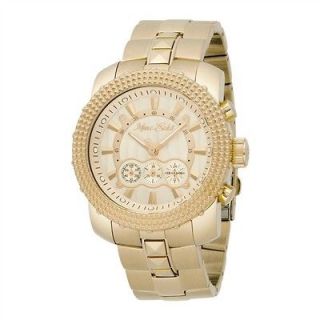 Marc Ecko Mens E25044G1 Rogue Gold Tone Chronograph Stainless Steel 