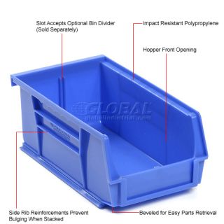 Bins, Totes & Containers  Bins Stack & Hang  Global Stacking Bin 4 1 