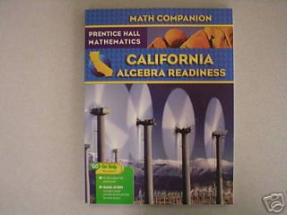 Prentice Hall Califonia Algebra Readiness workbook NEW