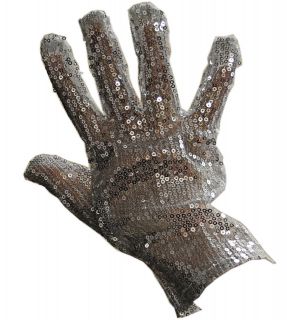 Right Handed Silver Sequin Glove Michael Jackson MJ
