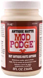   Podge Antique Matte Finish Decoupage Glues & Seals Waterbased Sealer